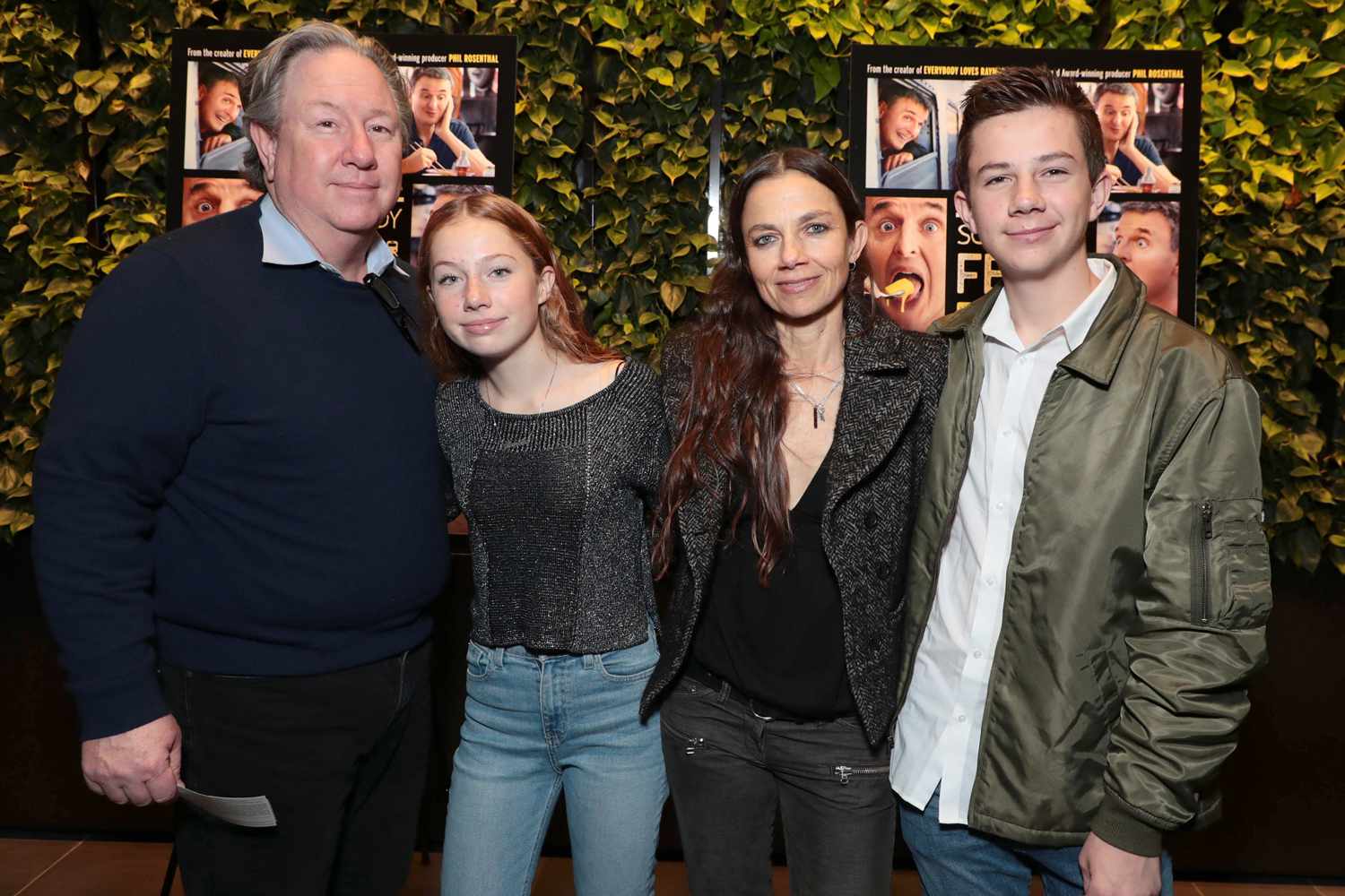 Mark Fluent, Gianetta Fluent, Justine Bateman, and Duke Kenneth Fluent family photo
